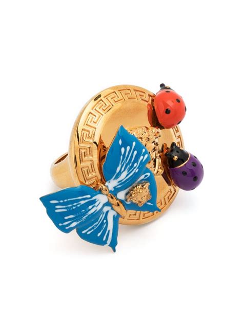 versace butterfly ring|versace rings for women.